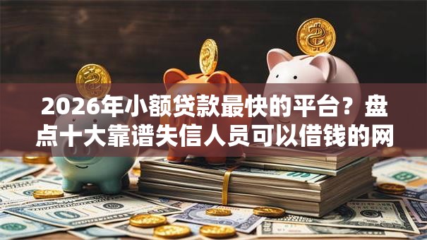 2026年小额贷款最快的平台？盘点十大靠谱失信人员可以借钱的网贷口子