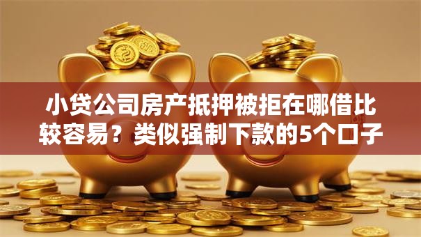 小贷公司房产抵押被拒在哪借比较容易?类似强制下款的5个口子参考 小贷公司房产抵押被拒在哪借比较容易?类似强制下款的5个口子参考