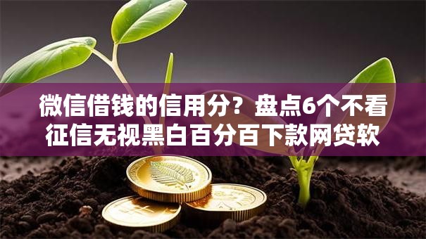 微信借钱的信用分？盘点6个不看征信无视黑白百分百下款网贷软件给你参考