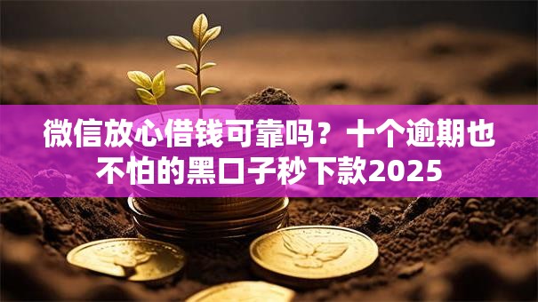 微信放心借钱可靠吗？十个逾期也不怕的黑口子秒下款2025
