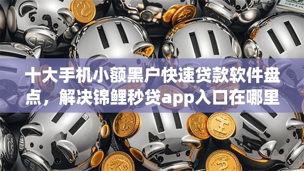 十大手机小额黑户快速贷款软件盘点，解决锦鲤秒贷app入口在哪里看的问题