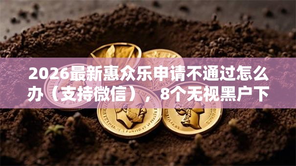 2026最新惠众乐申请不通过怎么办（支持微信），8个无视黑户下款的口子无私分享