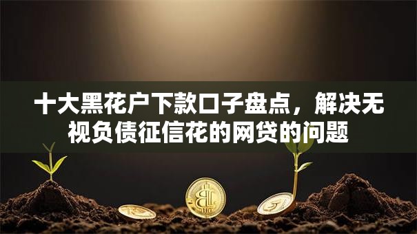 十大黑花户下款口子盘点，解决无视负债征信花的网贷的问题