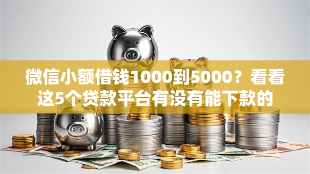 微信小额借钱1000到5000？看看这5个贷款平台有没有能下款的