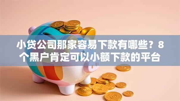 小贷公司那家容易下款有哪些？8个黑户肯定可以小额下款的平台推荐给你