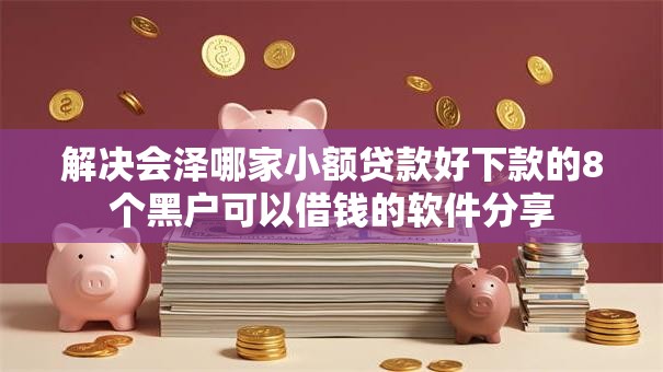 解决会泽哪家小额贷款好下款的8个黑户可以借钱的软件分享
