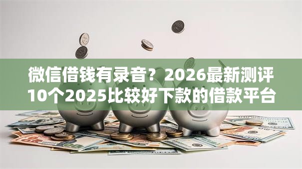 微信借钱有录音？2026最新测评10个2025比较好下款的借款平台