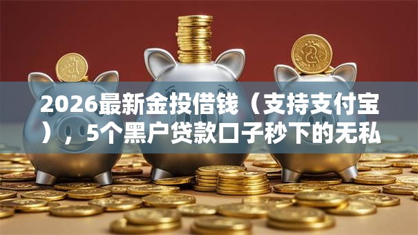 2026最新金投借钱（支持支付宝），5个黑户贷款口子秒下的无私分享