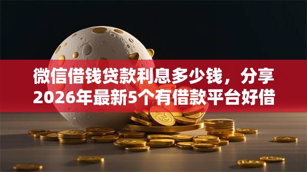 微信借钱贷款利息多少钱,分享2026年最新5个有借款平台好借钱 微信借钱贷款利息多少钱,分享2026年最新5个有借款平台好借钱
