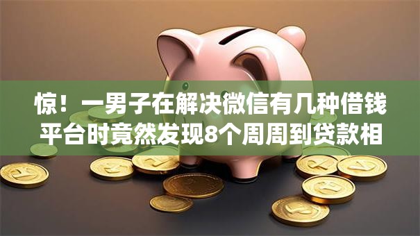 惊！一男子在解决微信有几种借钱平台时竟然发现8个周周到贷款相同系列的app，事后分享了出来