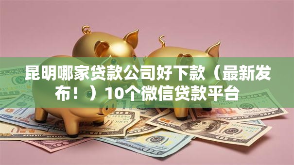 昆明哪家贷款公司好下款(最新发布!)10个微信贷款平台 昆明哪家贷款公司好下款(最新发布!)10个微信贷款平台