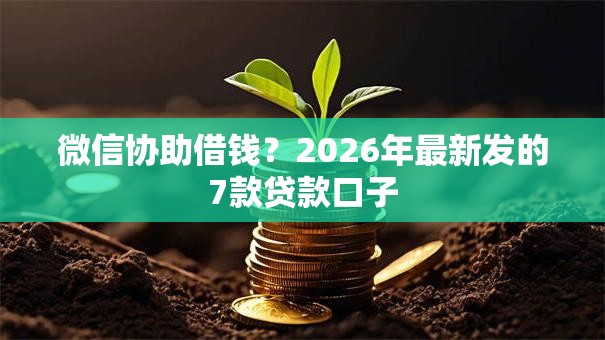 微信协助借钱?2026年最新发的7款贷款口子 微信协助借钱?2026年最新发的7款贷款口子