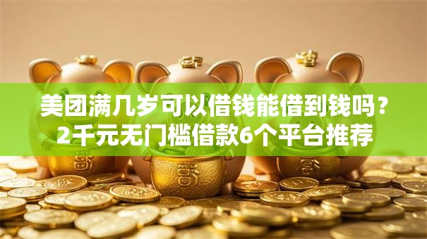 美团满几岁可以借钱能借到钱吗？2千元无门槛借款6个平台推荐