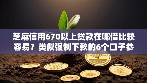 芝麻信用670以上贷款在哪借比较容易？类似强制下款的6个口子参考