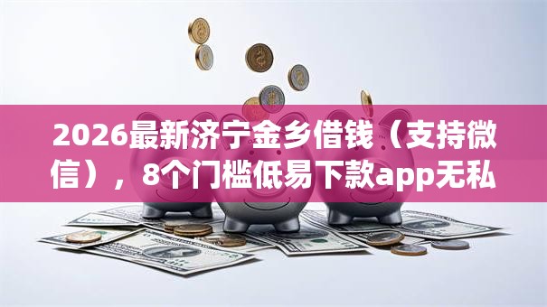 2026最新济宁金乡借钱（支持微信），8个门槛低易下款app无私分享