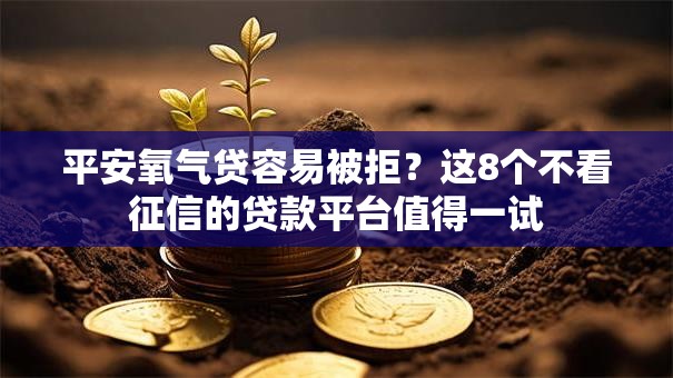 平安氧气贷容易被拒？这8个不看征信的贷款平台值得一试