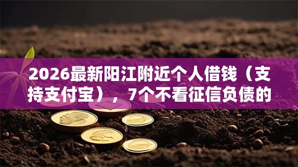 2026最新阳江附近个人借钱（支持支付宝），7个不看征信负债的网贷百分百下款口子无私分享