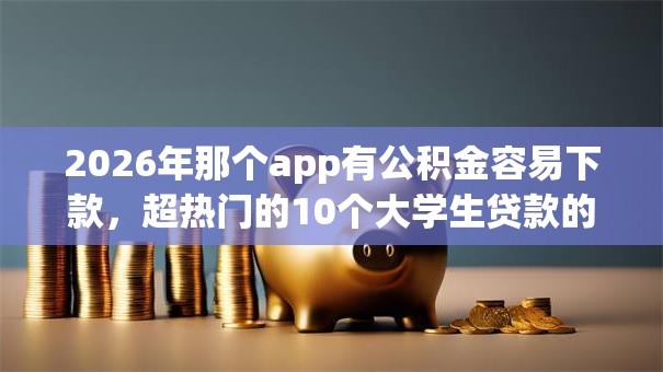 2026年那个app有公积金容易下款，超热门的10个大学生贷款的平台推荐