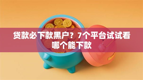 贷款必下款黑户?7个平台试试看哪个能下款 贷款必下款黑户?7个平台试试看哪个能下款