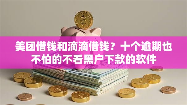 美团借钱和滴滴借钱？十个逾期也不怕的不看黑户下款的软件