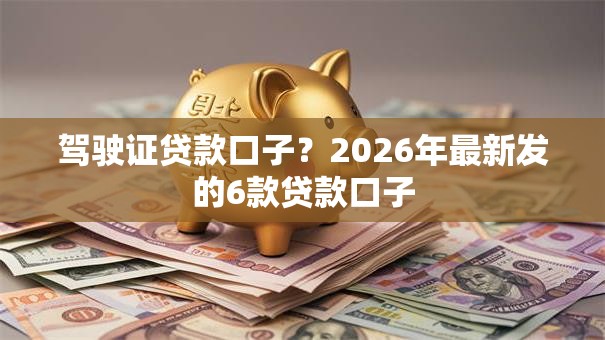 驾驶证贷款口子？2026年最新发的6款贷款口子