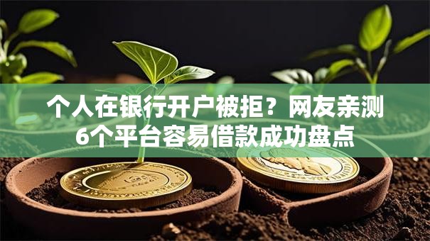 个人在银行开户被拒？网友亲测6个平台容易借款成功盘点