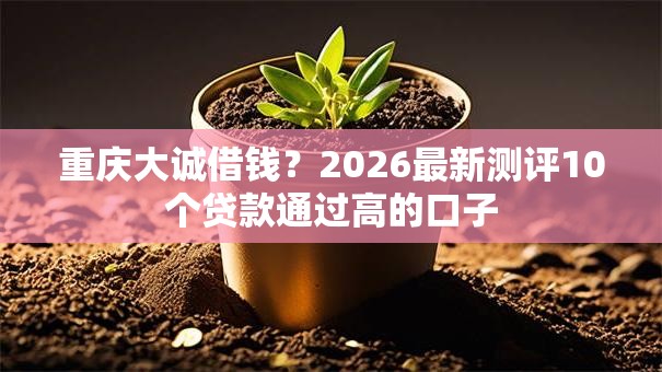 重庆大诚借钱?2026最新测评10个贷款通过高的口子 重庆大诚借钱?2026最新测评10个贷款通过高的口子