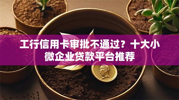 工行信用卡审批不通过？十大小微企业贷款平台推荐