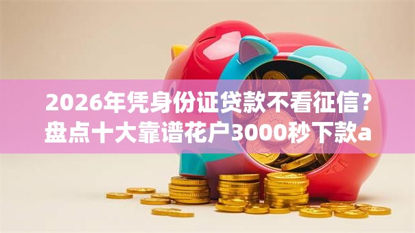 2026年凭身份证贷款不看征信？盘点十大靠谱花户3000秒下款app