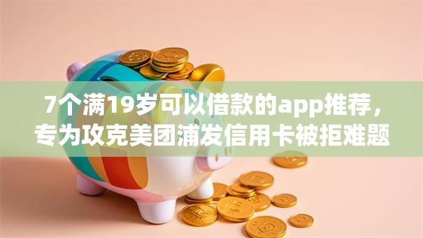 7个满19岁可以借款的app推荐，专为攻克美团浦发信用卡被拒难题