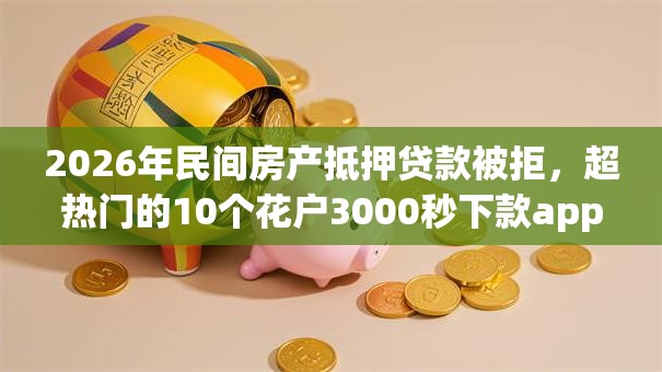 2026年民间房产抵押贷款被拒，超热门的10个花户3000秒下款app推荐
