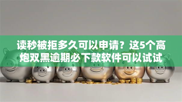 读秒被拒多久可以申请？这5个高炮双黑逾期必下款软件可以试试