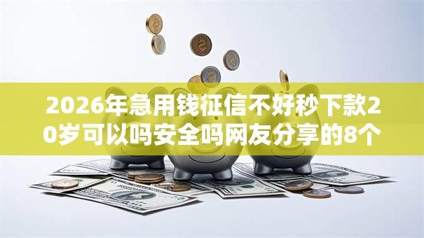 2026年急用钱征信不好秒下款20岁可以吗安全吗网友分享的8个二手车贷款平台我觉得不错！