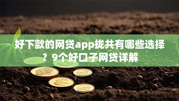 好下款的网贷app拢共有哪些选择？9个好口子网贷详解