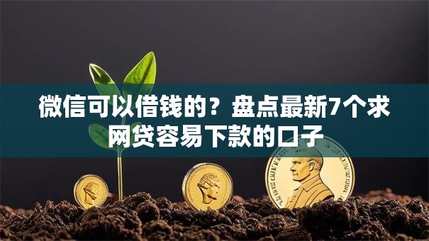 微信可以借钱的？盘点最新7个求网贷容易下款的口子