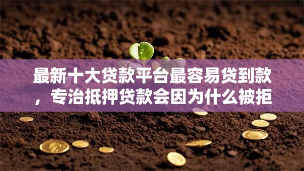 最新十大贷款平台最容易贷到款，专治抵押贷款会因为什么被拒