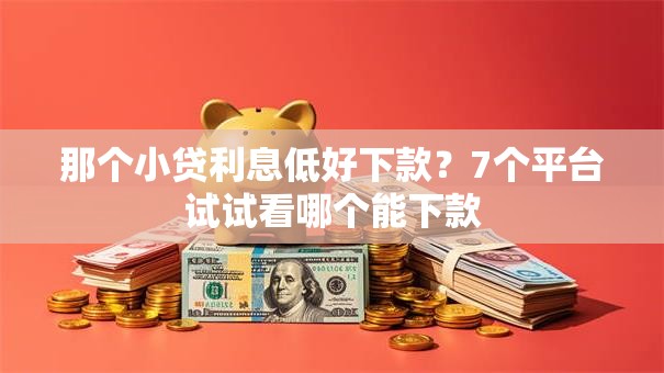 那个小贷利息低好下款?7个平台试试看哪个能下款 那个小贷利息低好下款?7个平台试试看哪个能下款