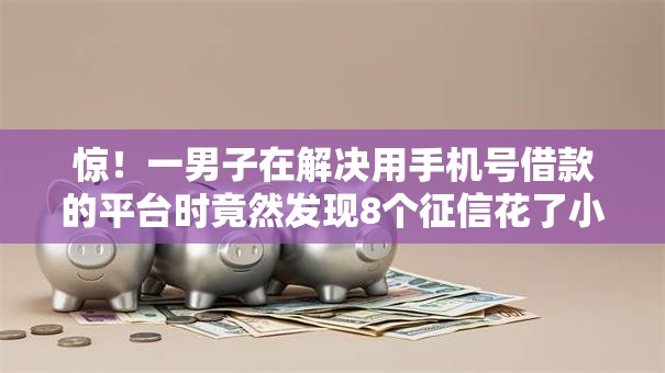 惊！一男子在解决用手机号借款的平台时竟然发现8个征信花了小额贷款正规平台，事后分享了出来