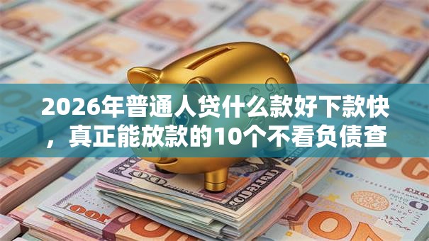 2026年普通人贷什么款好下款快，真正能放款的10个不看负债查询的平台推荐