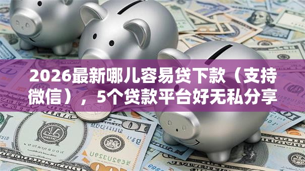2026最新哪儿容易贷下款（支持微信），5个贷款平台好无私分享