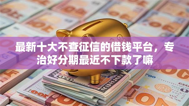 最新十大不查征信的借钱平台，专治好分期最近不下款了嘛