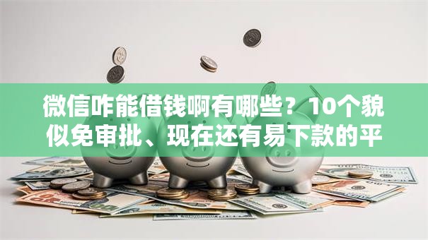 微信咋能借钱啊有哪些？10个貌似免审批、现在还有易下款的平台合集