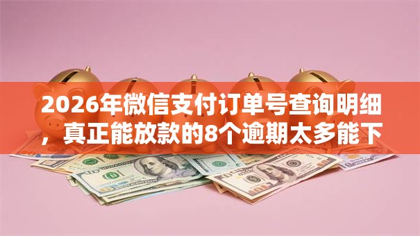 2026年微信支付订单号查询明细，真正能放款的8个逾期太多能下款软件推荐