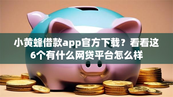小黄蜂借款app官方下载？看看这6个有什么网贷平台怎么样