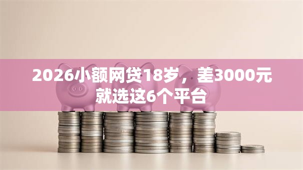 2026小额网贷18岁,差3000元就选这6个平台 2026小额网贷18岁,差3000元就选这6个平台