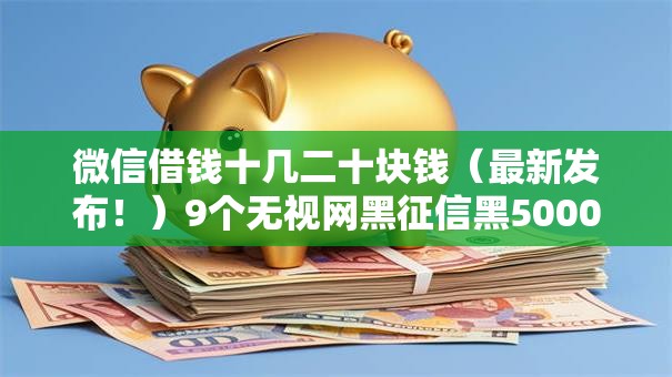 微信借钱十几二十块钱（最新发布！）9个无视网黑征信黑5000贷款口子