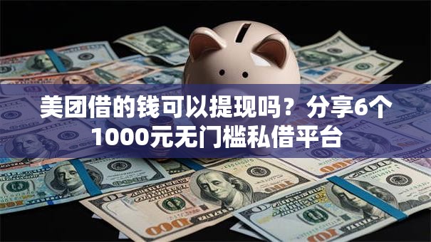 美团借的钱可以提现吗？分享6个1000元无门槛私借平台