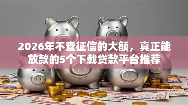 2026年不查征信的大额，真正能放款的5个下载贷款平台推荐