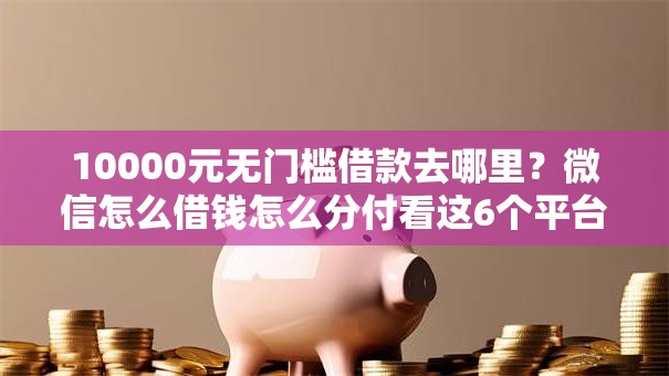 10000元无门槛借款去哪里？微信怎么借钱怎么分付看这6个平台