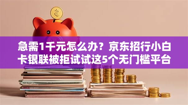 急需1千元怎么办？京东招行小白卡银联被拒试试这5个无门槛平台